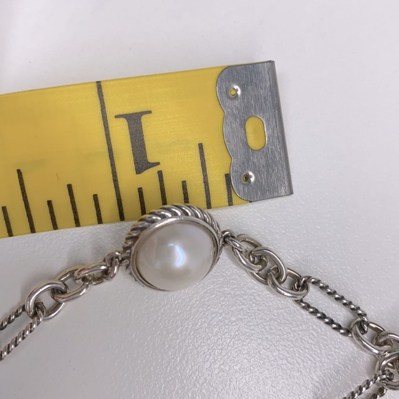 David Yurman Pearl Sterling Necklace Chain - Picture 11 of 16